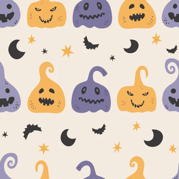 Pacote de ilustração de halloween estilo de desenho animado doodle coleção  de design plano coisas assustadoras truques ou travessuras