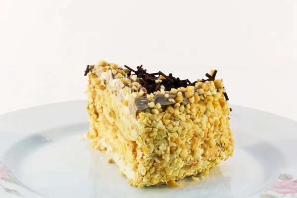 Torta di noci con una briciola di cioccolato — Foto Stock