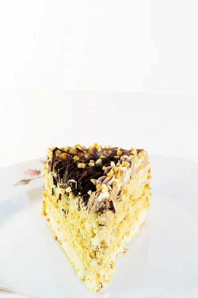 Fındıklı pasta çikolata kırıntı ile — Stok fotoğraf