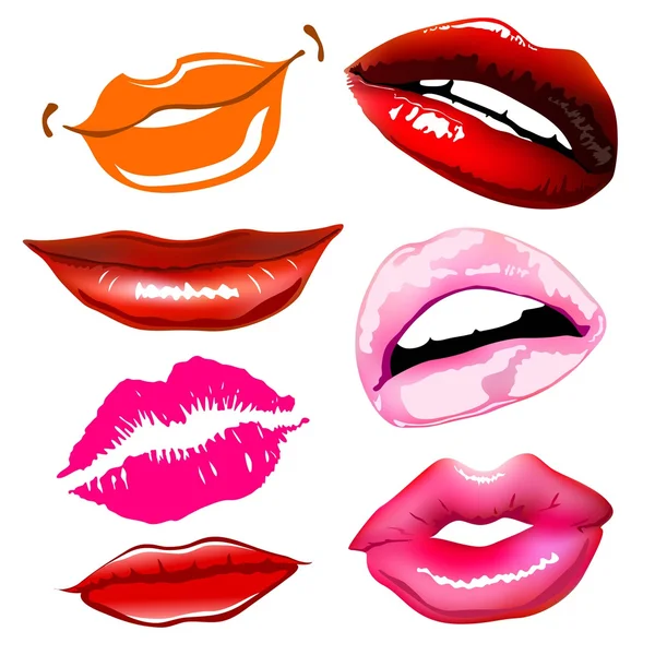 Lippen sex pink — Stockvektor