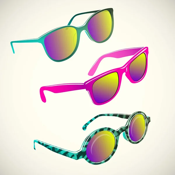 Sluneční brýle Barva — Stockový vektor
