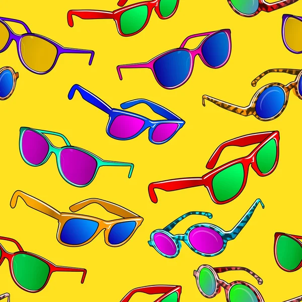 Color de gafas de sol — Vector de stock