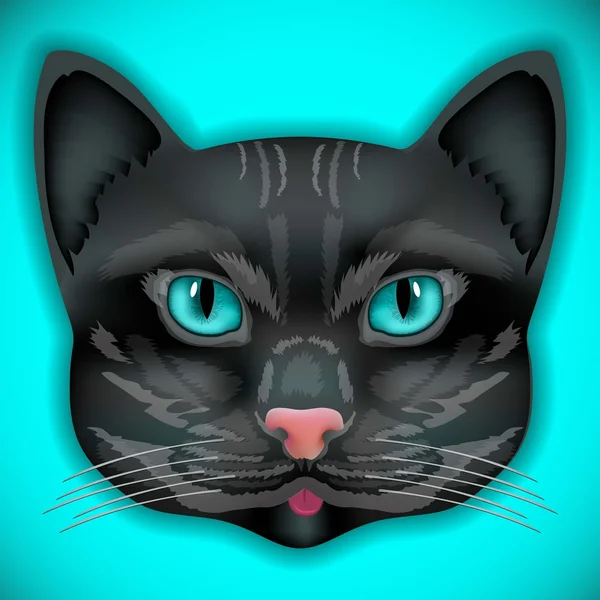 Katzenfarbenkopf — Stockvektor