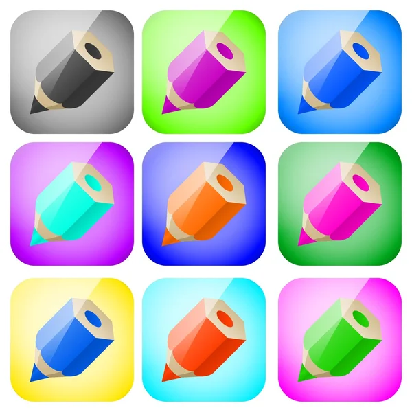 Crayon icône blog — Image vectorielle