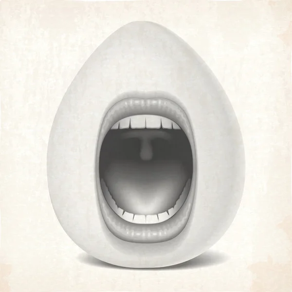 Яйце рот — стоковий вектор