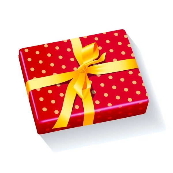 Box present holiday xmas — Stock Vector