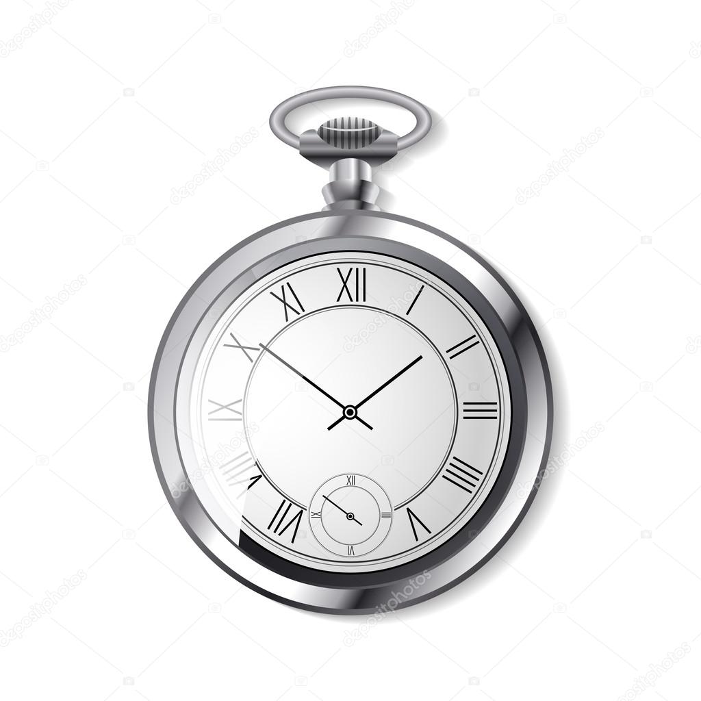 vector alarm arrow clock