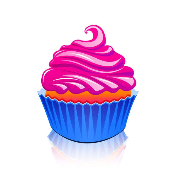 Gâteau birtday fête — Image vectorielle