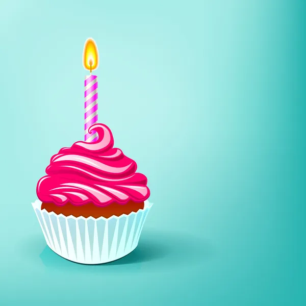 Gâteau birtday fête — Image vectorielle