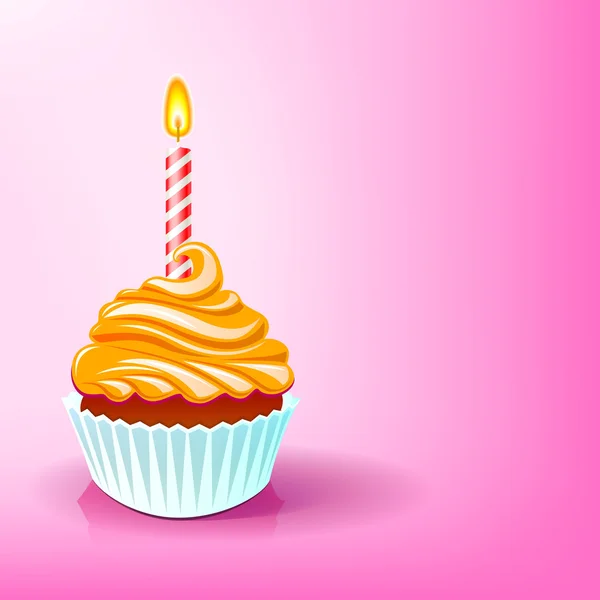 Gâteau birtday fête — Image vectorielle