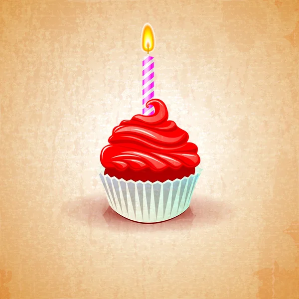 Gâteau birtday fête — Image vectorielle