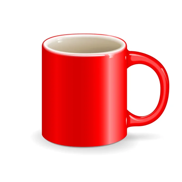 Röd vektor cup — Stock vektor