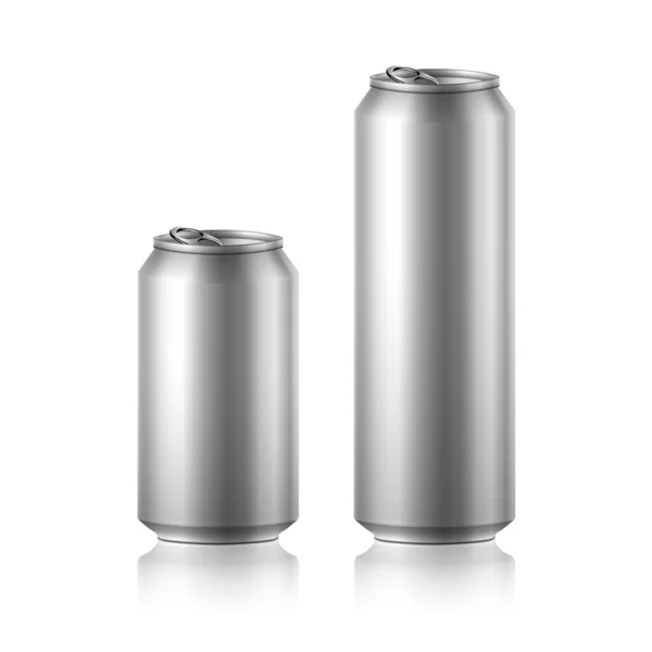 Trinken Lebensmittel Cola Bier Aluminium — Stockvektor