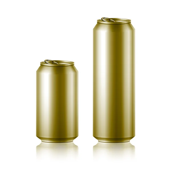 Boissons cola bière aluminium — Image vectorielle