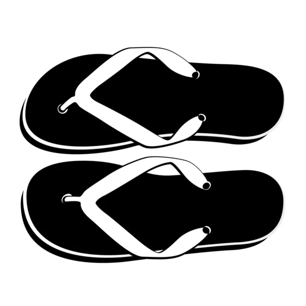 Plaj sandaletleri — Stok Vektör