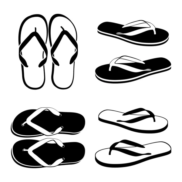 Beach Sandals — Stock Vector