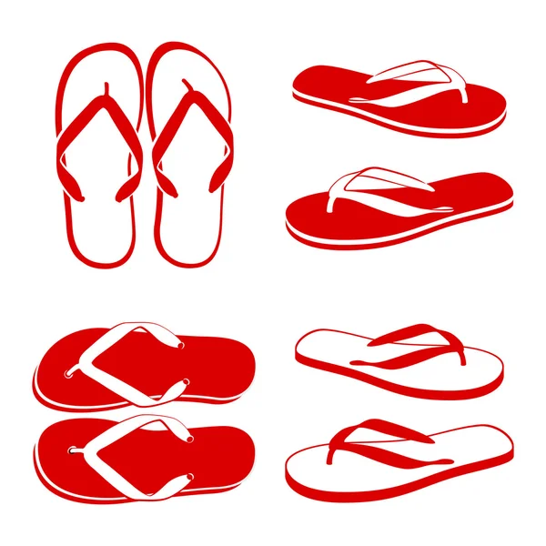 Beach Sandals — Stock Vector