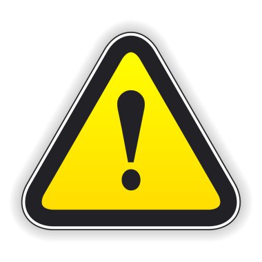 dikkat işareti. vektör çizim.