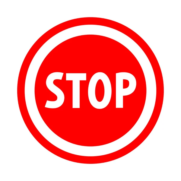 Panneau stop. Illustration vectorielle. — Image vectorielle