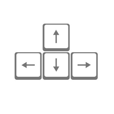 Vector ok düğmelerinin klavye