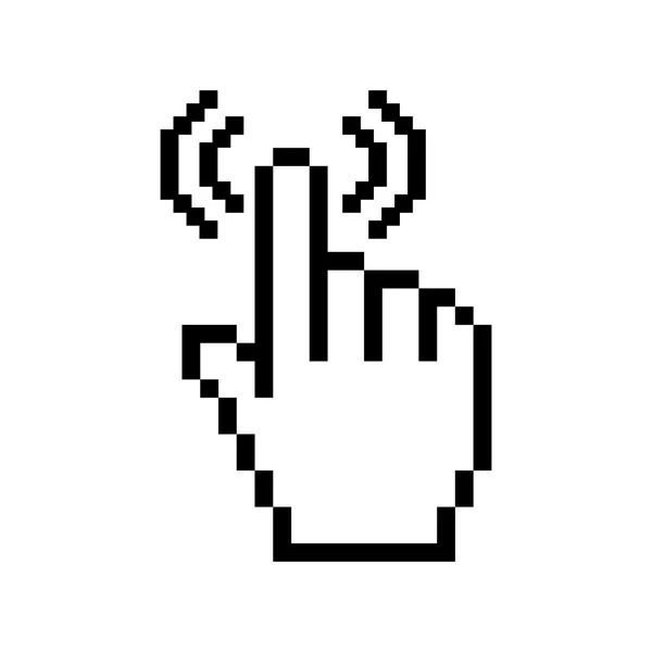 Main avec doigt pointant isolé — Image vectorielle