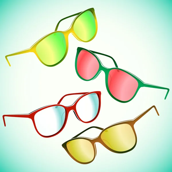 Set de gafas de sol Hipster — Vector de stock