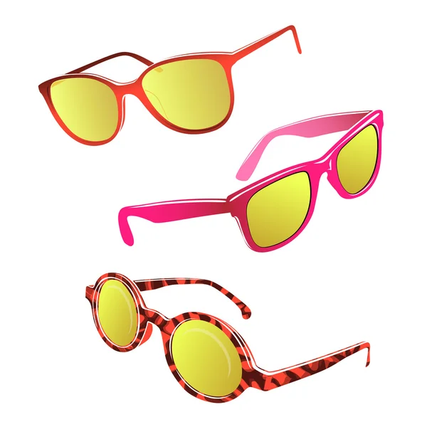 Set de gafas de sol Hipster — Vector de stock