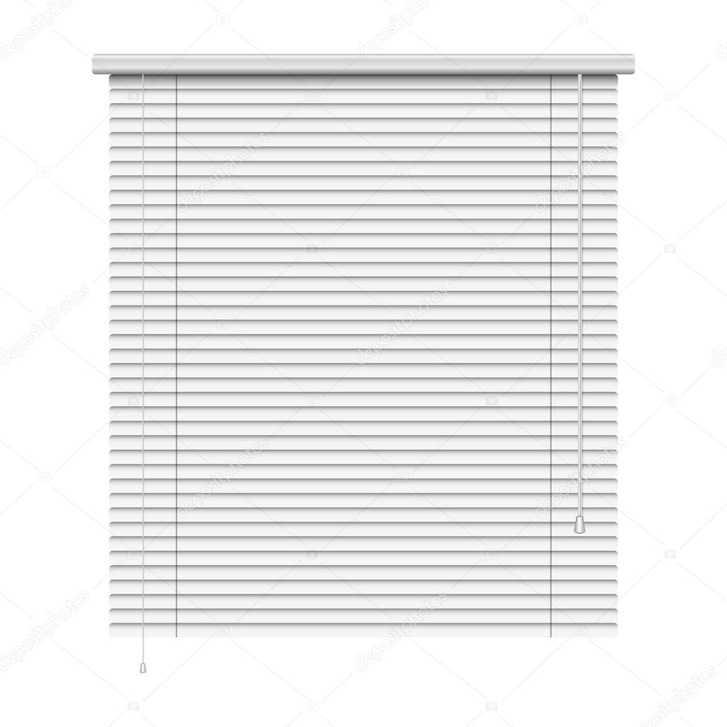 realistic home related blinds isolated on white 