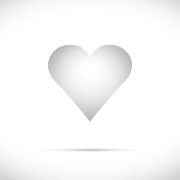 Vector de icono de corazón con cuatro — Vector de stock