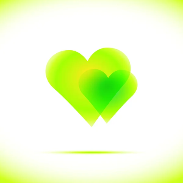 Hjärta ikon vektor med fyra — Stock vektor