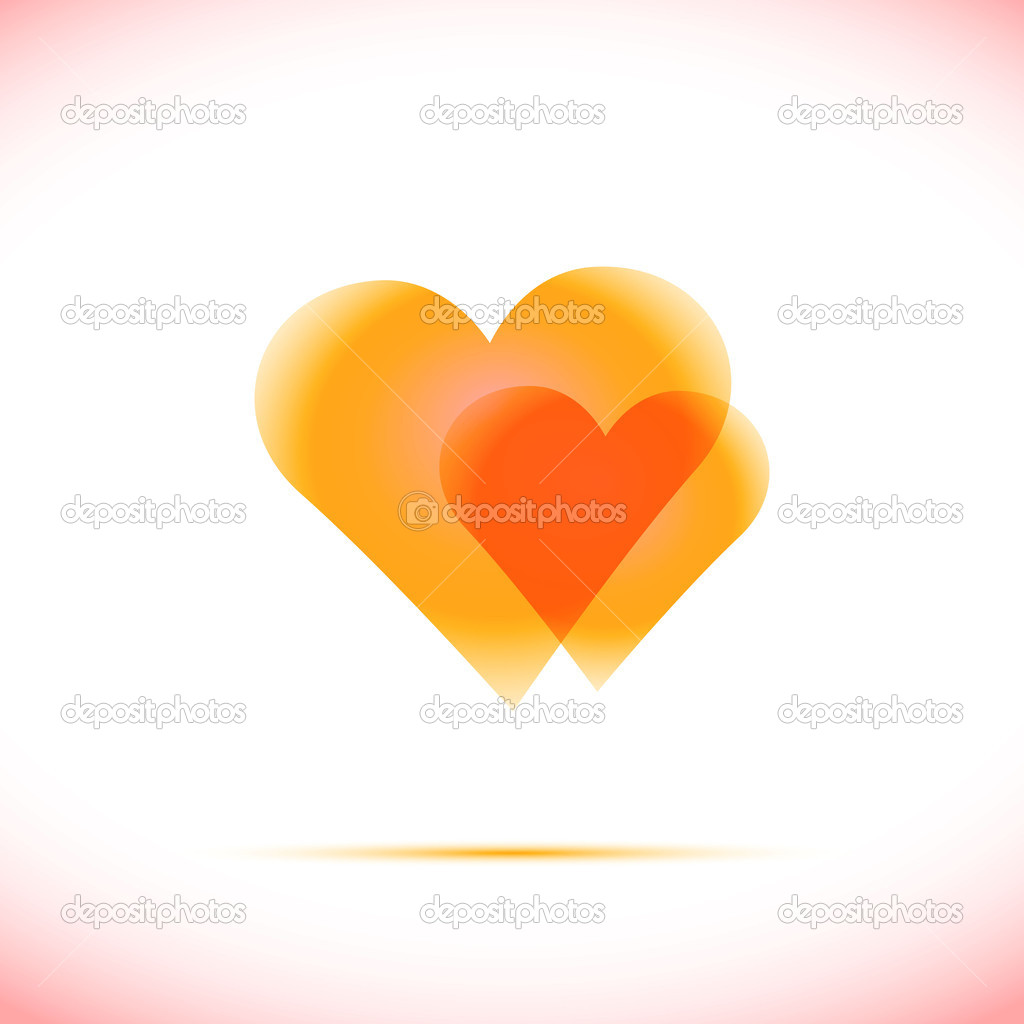 Heart Icon Vector with Four 