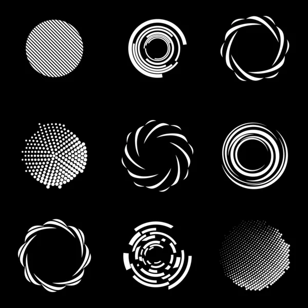 Icônes inhabituelles ensemble isolé sur fond blanc vecteur — Image vectorielle