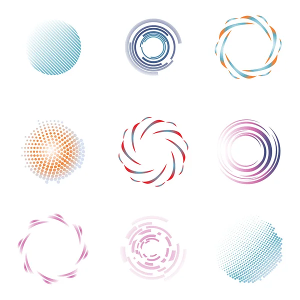 Beyaz arka plan vektör renk izole sıradışı Icons set — Stok Vektör