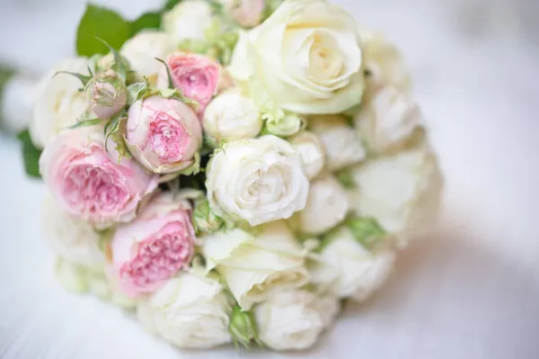 Beau Bouquet Mariage Roses — Photo