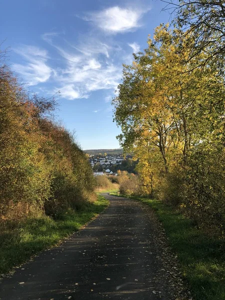 Autumn Landscape Taunusstein City Germany — Stock Photo, Image