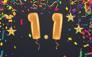 Parti balonları 1-1-alışveriş günü. Özel bir akşam yemeği satışı. İnternet üzerinden alışveriş