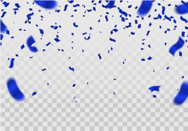 Birthday invitation  horizontal  Greeting, invitation card or flyer  celebration background with confetti. Vector