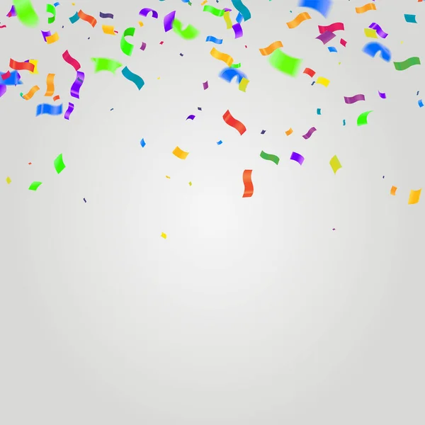 矢量图解Confetti概念设计模板假日快乐日 背景庆祝 — 图库矢量图片