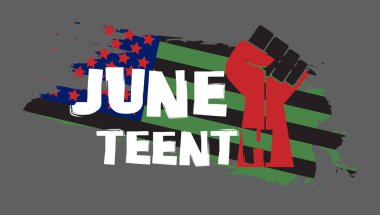 Madagaskar bayrağı ve arka planda el. Vektör illüstrasyonu