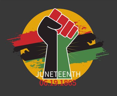 Madagaskar bayrağı ve arka planda el. Vektör illüstrasyonu