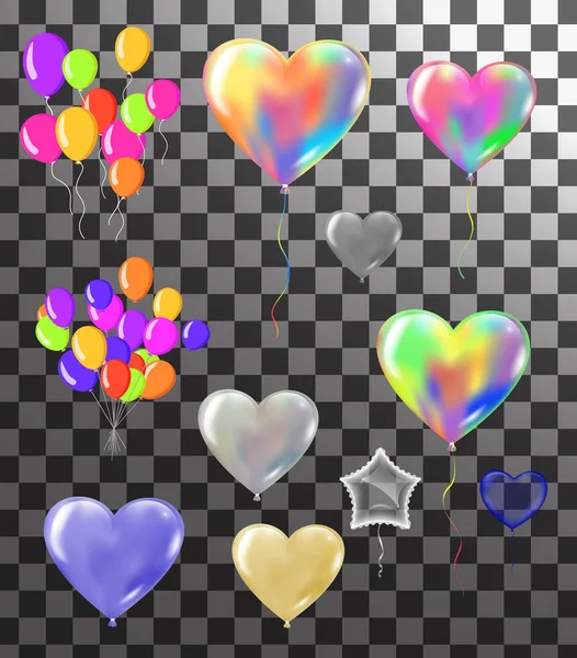 Fond Célébration Coloré Avec Des Confettis Ballons Fête Avec Espace — Image vectorielle