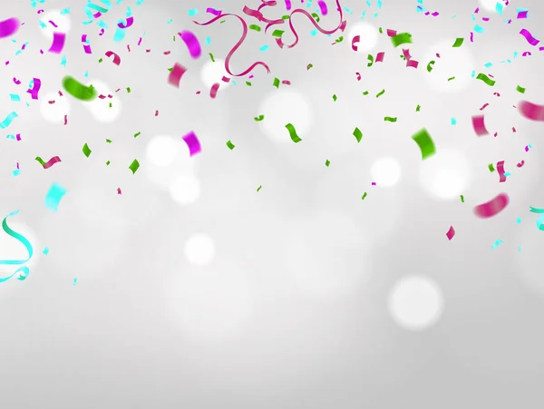 風船の誕生日だ 記念日おめでとうございます豪華パーティー光沢のあるバナーポスター — ストックベクタ