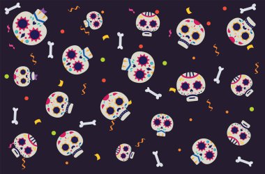 Cinco De Mayo arka planı Meksika geleneksel kutlaması