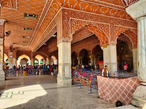 Jaipur India Circa 2022 Picture Exterior Govind Devji Temple Pink —  Fotos de Stock