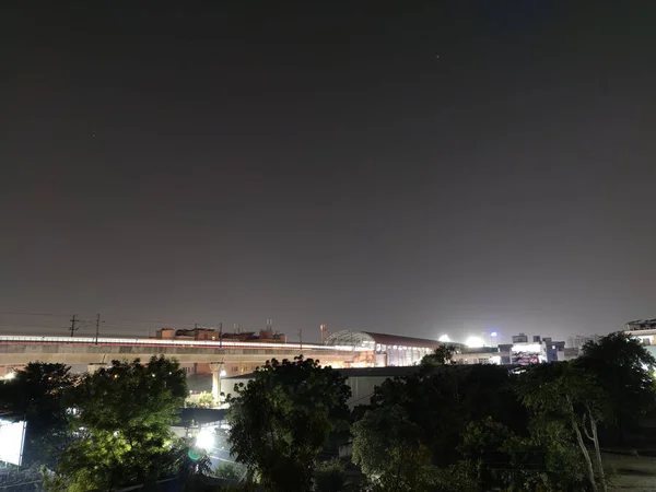 Jaipur Índia Circa 2022 Vista Noturna Cidade Jaipur — Fotografia de Stock