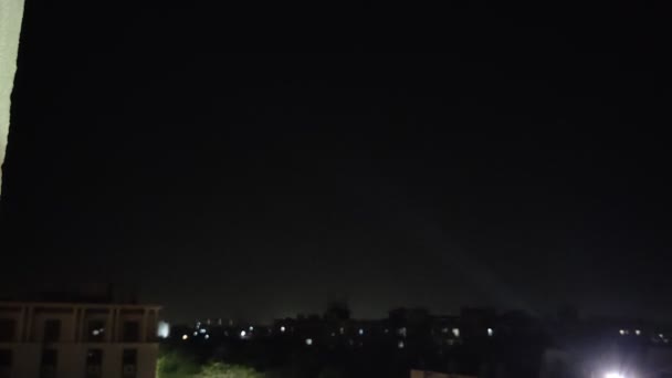 Jaipur India Circa 2022 Λήξη Των Κτιρίων Που Καταγράφηκαν Νύχτα — Αρχείο Βίντεο