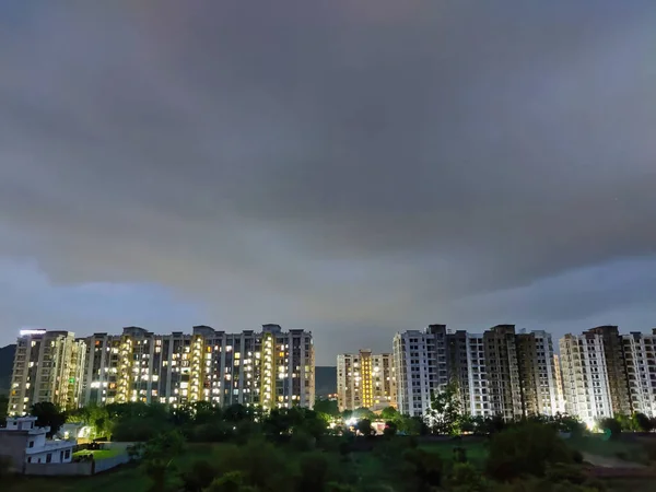 Jaipur India Circa 2021 Picture Cityscape Trees Buildings Shot Clouds — Stok fotoğraf