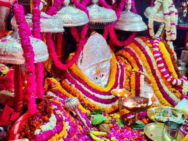 Jaipur Índia Por Volta 2021 Imagem Escultura Senhor Hanuman Templo — Fotografia de Stock