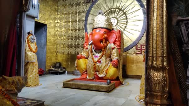 Jaipur India Circa 2022 Footage Moti Doongri Temple Lord Ganesha — Vídeos de Stock