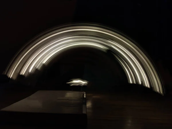 Зображення Світлових Струмків Довга Експозиція Фотографія — стокове фото